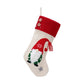 Christmas Gnome Stocking with Red Striped Hat and Decorations - Holiday Decor (3 pieces)