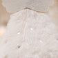 Fluffy Angel Hanging Ornament with Heart and Glitter Wings - Christmas Tree Decoration 16*10 cm White (6 pieces)