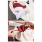 Large Santa Claus Gift Bag with Drawstring Closure - Plaid Christmas Sack for Holiday Presents (3 pieces)