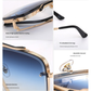 Gredual Blue Square Sunglasses,Fashionable Men&