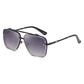 Black Grey Square Sunglasses,Fashionable Men&