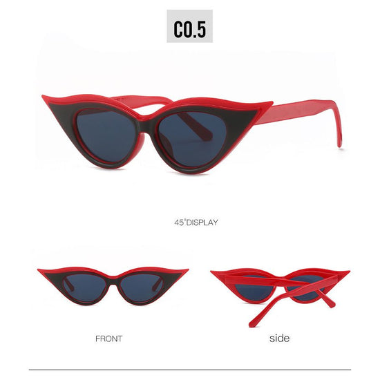 Retro Cat-Eye Sunglasses - Stylish Red Vintage Frames for Women