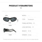 Futuristic Sports Wrap Man Sunglasses - Bold Black Frames with UV Protection