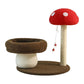 Mushroom-Themed Cat Tree with Cozy Bed and Scratching Post (48x48x58 cm)