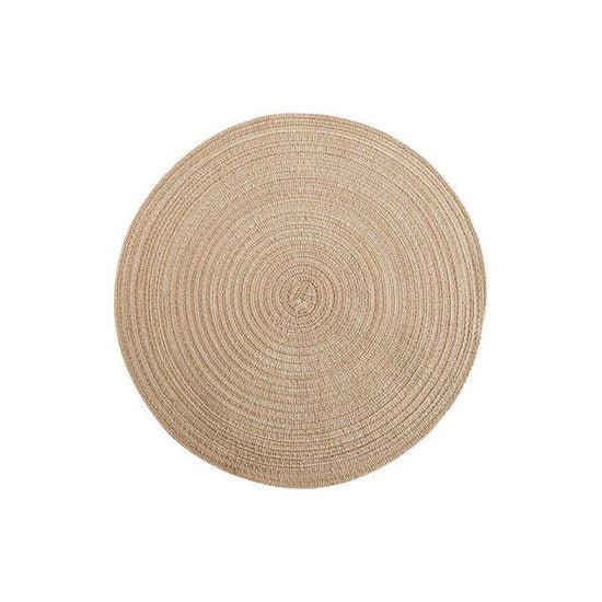 Round Woven Placemats -Colorful Braided Table Mats for Dining & Home Decor 30cm 10pcs khahi