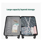 Smart Carry-On Luggage with Cup Holder & USB Charging Port - Yellow Color Spinner Suitcase for Travel Convenience  24 inch