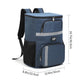 Insulated Cooler Backpack - Portable Outdoor Picnic and Beverage Bag with Bottle Opener (Navy blue)