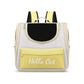 Yellow Transparent Pet Carrier Backpack for Cats and Small Dogs