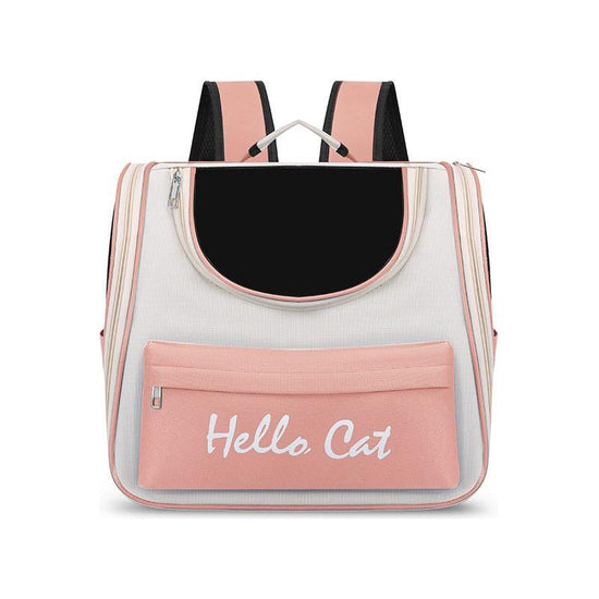 Pink Pet Carrier Backpack for Cats and Small Dogs
