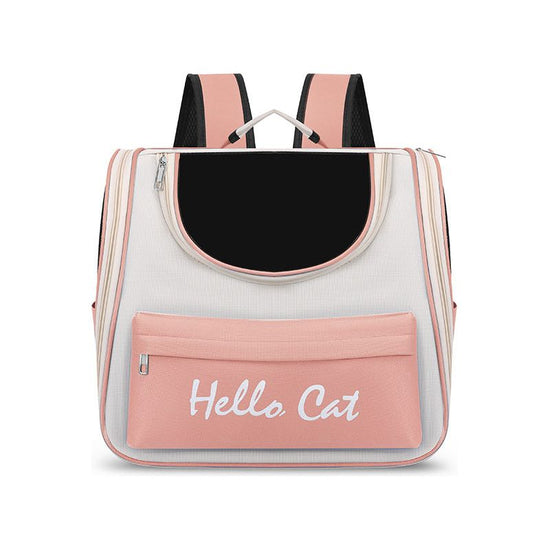 Pink Pet Carrier Backpack for Cats and Small Dogs