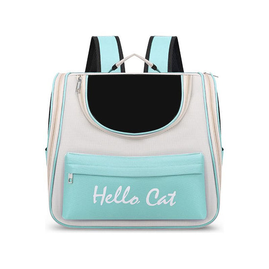 Green Transparent Pet Carrier Backpack for Cats and Small Dogs