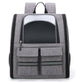 Grey Collapsible Pet Carrier Backpack with Trolley Sleeve