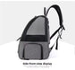 Grey 3-in-1 Pet Carrier: Rolling Backpack with Collapsible Design