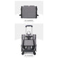 Grey 3-in-1 Pet Carrier: Rolling Backpack with Collapsible Design