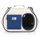 Navy blue Colors Pet Carrier Backpack, Breathable Cat Carrier Backpack with Transparent Window, Airline Approved Dog Backpack Carrier for Small Dogs and Cats, Travel Hiking Camping