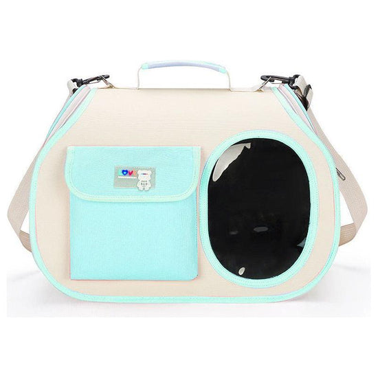 Green Colors Pet Carrier Backpack, Breathable Cat Carrier Backpack with Transparent Window, Airline Approved Dog Backpack Carrier for Small Dogs and Cats, Travel Hiking Camping