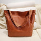 Vintage Genuine Leather Bag - Stylish and Spacious Everyday Shoulder Bag  (darker brown)