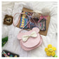 Adorable Bow Bear Crossbody Bag for Kids - Pink Shoulder Bag 18*17*8cm