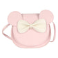 Adorable Bow Bear Crossbody Bag for Kids - Pink Shoulder Bag 18*17*8cm