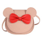 Adorable Bow Bear Crossbody Bag for Kids - khaki Small Shoulder Bag 13*13*5cm