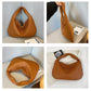 Elegant Woven Leather Hobo Bag - Soft Shoulder Tote 47*32cm (Silver)