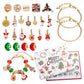 Christmas Charm Bracelet Advent Calendar - DIY Jewelry Gift Set with Festive Charms