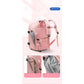 Multi-Compartment Travel Backpack with Shoe Storage and Wet-Dry Separation (Pink)31cm(L)*17cm(W)*42cm(H)