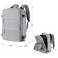 Multi-Compartment Travel Backpack with Shoe Storage and Wet-Dry Separation (Gray)31cm(L)*17cm(W)*42cm(H)