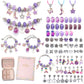 DIY Charm Bracelet Making Kit - Colorful Beads and Charms Set with Storage Box(76PCS)