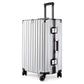 Aluminum Alloy Hard-Shell Suitcase with TSA Lock -22" Spinner Luggage in Silver