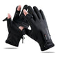 Convertible Fingerless Winter Gloves | Waterproof, Windproof Thermal Gloves with Touchscreen Compatibility Q808  XXL size Black