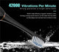 X-3 Sonic Electric Toothbrush in White, 8 Brush Heads, Travel Case, USB Charging, and Stand Included
