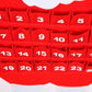 Santa Claus Advent Calendar - Felt Christmas Countdown with 24 Pockets for Kids