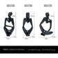 Abstract Thinker Sculpture Set - Black Resin Figurines, Modern Art Home Decor, Set of 3