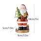 Santa Claus Figurine with Christmas Tree - 18cm Festive Resin Christmas Decoration