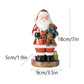 Santa Claus Figurine with Bear - 18cm Festive Resin Christmas Decoration