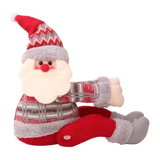 Santa Claus Curtain Tieback - Plush Christmas Curtain Holder for Festive Home Decor  22*44cm 2 PCS