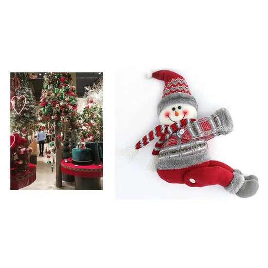 Snowman Curtain Tieback - Festive Plush Christmas Curtain Holder for Holiday Decor 22*44cm  2 PCS