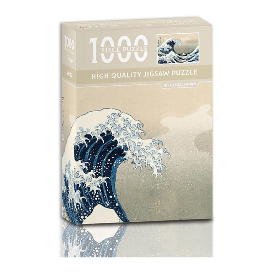 1000-Piece High-Quality Jigsaw Puzzle - The Great Wave off Kanagawa