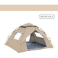 Khaki 2 Person Lightweight Camping Tent (200*150*125cm) | UV Protection Silver Coated, Dual Doors & Windows