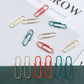 B41025 Christmas Stationery Set - Festive Binder Clips, Paper Clips, and Push Pins in Holiday Colors(2 set)