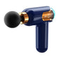 LC002 Deep Blue Portable Massage Gun - Deep Tissue Muscle Massager with 4 Heads and 9 Speed Settings