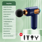 LC002 Deep Blue Portable Massage Gun - Deep Tissue Muscle Massager with 4 Heads and 9 Speed Settings
