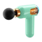 LC002 Green Portable Massage Gun - Deep Tissue Muscle Massager with 4 Heads and 9 Speed Settings