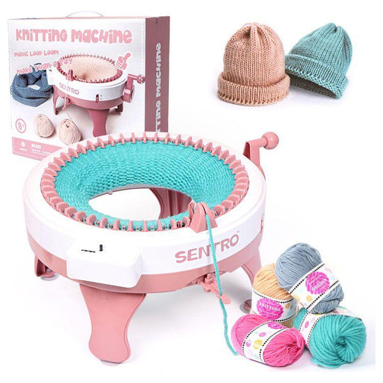 Sentro Knitting Machine - DIY Loom for Hats, Scarves, and More | 40 Needle Knitter for Kids & Adults