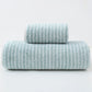 Luxury Cotton Striped Towel Set - 6 Piece Set (2 Hand Towels, 2 Bath Towels, 2 Washcloths), Ultra Soft and Absorbent  (Green)