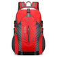 Red Lightweight Hiking Backpack - Waterproof Outdoor Travel & Camping Bag with Multi-Compartment Design