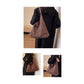 Minimalist Faux Suede Tote Bags - Soft Large Capacity Handbags for Everyday Use ( Coffee )