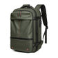 Army Green Expandable Waterproof Laptop Backpack - Fits 17-Inch Laptop, Anti-Theft Design, Travel Friendly