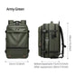 Army Green Expandable Waterproof Laptop Backpack - Fits 17-Inch Laptop, Anti-Theft Design, Travel Friendly